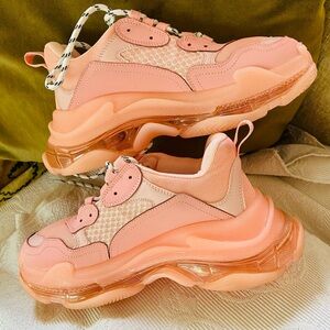 Chunky Pink Women's Fashion Sneakers